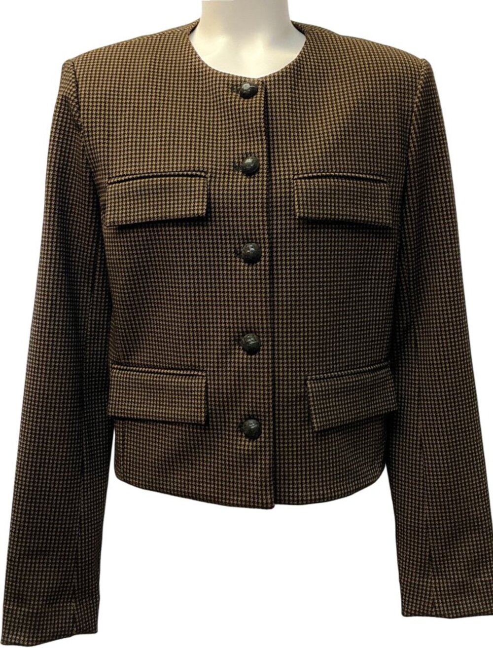 Veronica Beard Acorn / Black Berkley Knit Jacket